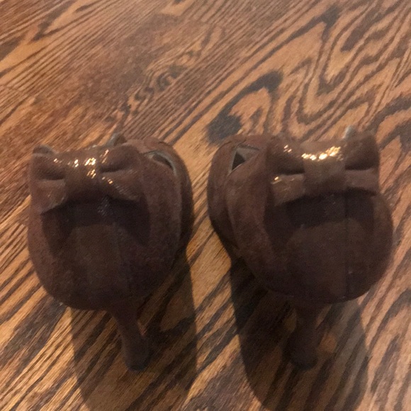 Terry de Havilland Brown Suede open toe heels - Picture 8 of 13